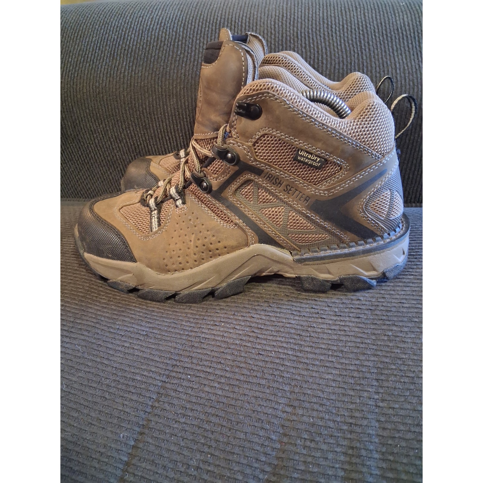 Irish Setter Red Wing Vaprtrek Waterproof Hiking Work Boots Brown Womens 9.5